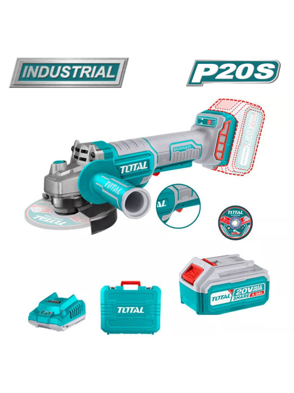 Угловая шлифмашина Total TAGLI2111561 комплектация