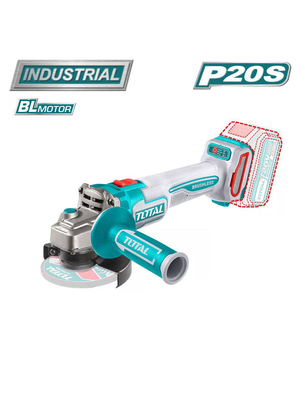 Угловая шлифмашина Total TAGLI21154 (без АКБ) характеристики