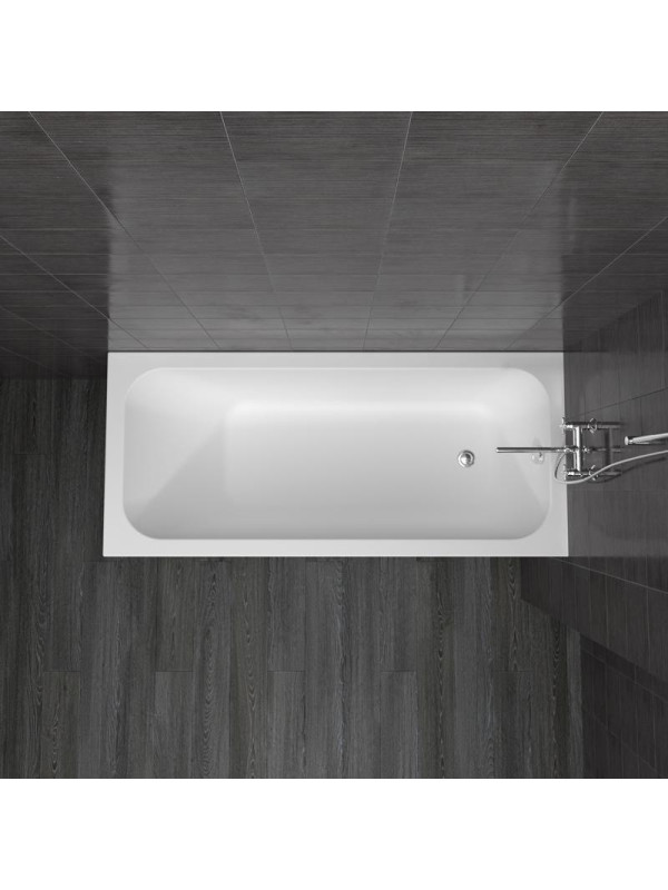 Ванна акриловая Triton Ника 180x80 в интеьрере вид сверху