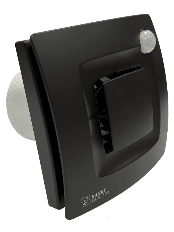 Вытяжной вентилятор Soler&Palau Silent Dual-100 Matt Black сбоку