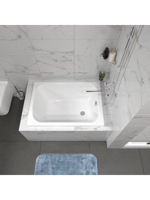 Ванна акриловая Triton Литл 100x70 в интерьере вид сверху