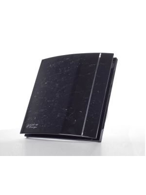 Вытяжной вентилятор Soler&Palau Silent-100 CHZ Marble Black Design под углом справа