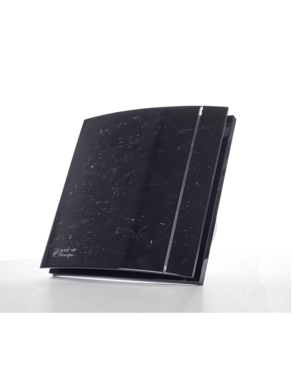 Вытяжной вентилятор Soler&Palau Silent-100 CRZ Marble Black Design сбоку справа