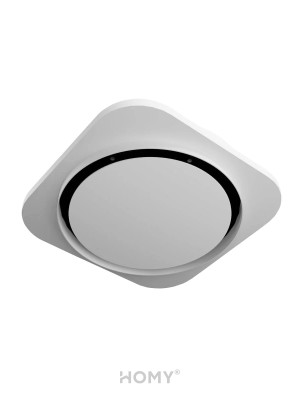 Теневой диффузор с вентилятором с таймером HOMY AIR Lite Круглый AL100WT (d150) белый сбоку