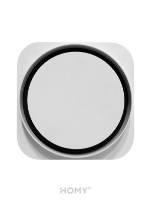 Теневой диффузор с вентилятором с таймером HOMY AIR Lite Круглый AL100WT (d150) белый спереди