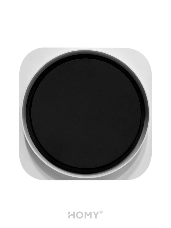 Теневой диффузор с вентилятором с таймером HOMY AIR Lite Круглый AL100BT (d150) черный спереди