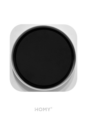 Теневой диффузор с вентилятором с таймером HOMY AIR Lite Круглый AL100BT (d150) черный спереди