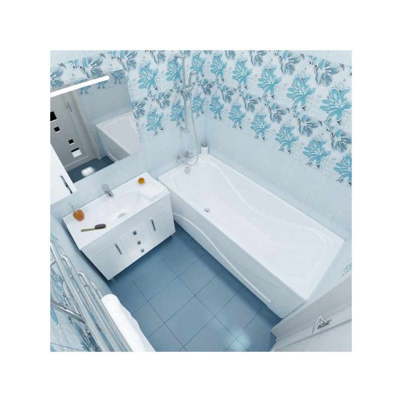 Ванна акриловая Triton Стандарт 170x70 (с ножками, экраном и сифоном) в интерьере