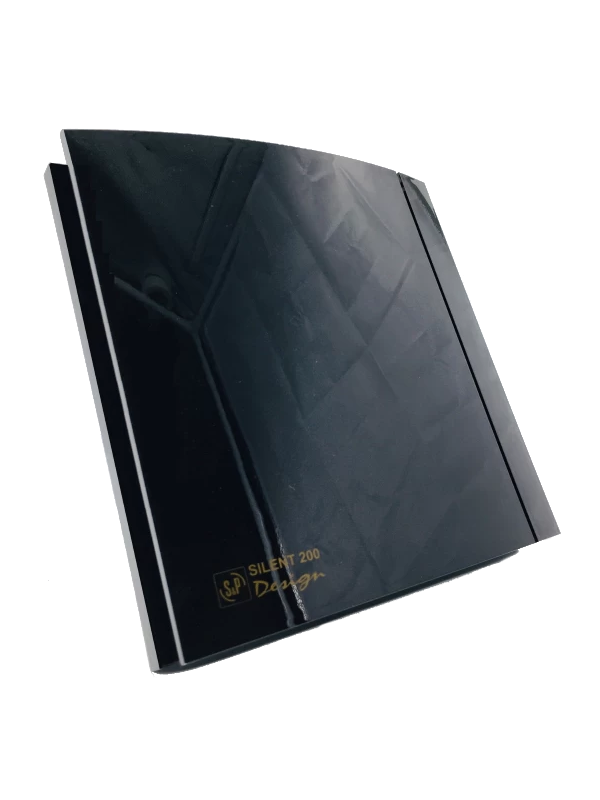 Вытяжной вентилятор Soler&Palau Silent-200 CHZ Black Design под углом