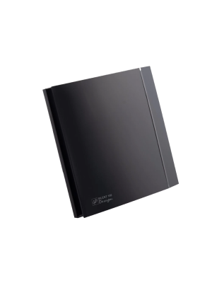 Вытяжной вентилятор Soler&Palau Silent-200 CHZ Matt Black Design сбоку