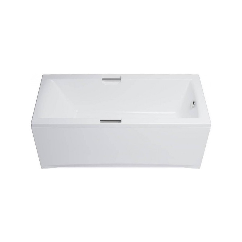 Ванна акриловая Triton Алекса 160x75 (с ножками, сифоном, экраном) вид сбоку