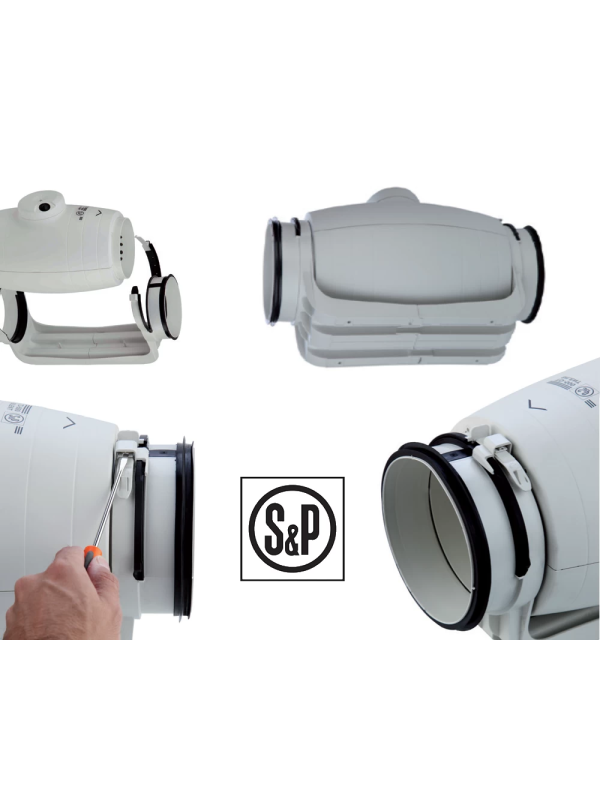 Вытяжной вентилятор Soler&Palau TD-1000/200 Silent 3V сбоку