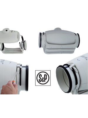 Вытяжной вентилятор Soler&Palau TD-500/150-160 Silent T 3V сбоку
