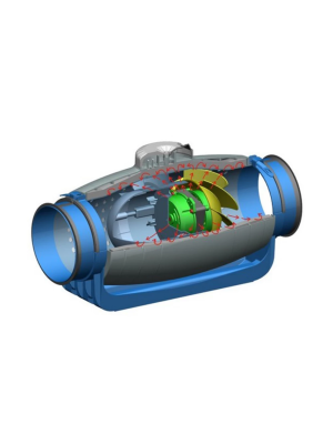 Вытяжной вентилятор Soler&Palau TD-500/150-160 Silent T 3V изнутри *(0