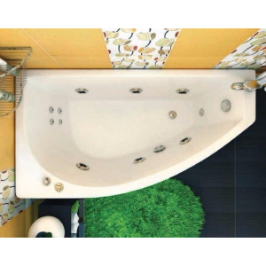 Ванна акриловая Triton Бэлла Базовая140x77 L (с гидромассажем) в интерьере в