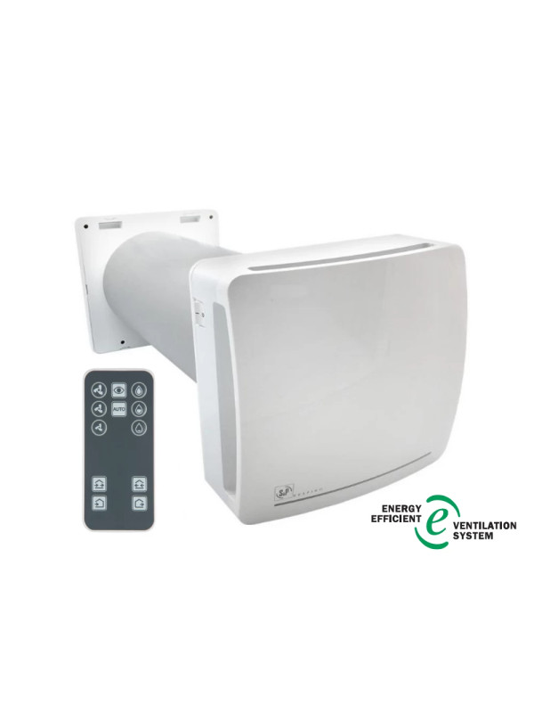 Проветриватель с рекуперацией Soler&Palau Respiro 150 RD N Ecowatt под углом