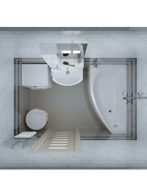 Ванна акриловая Triton Бэлла Базовая140x77 R (с гидромассажем)