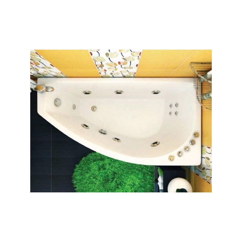 Ванна акриловая Triton Бэлла Стандарт 140x77 L (с краном-переключателем, гидромассажем) в интерьере