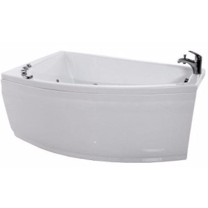 Ванна акриловая Triton Бэлла Стандарт 140x77 R (с краном-переключателем, гидромассажем) вид сбоку
