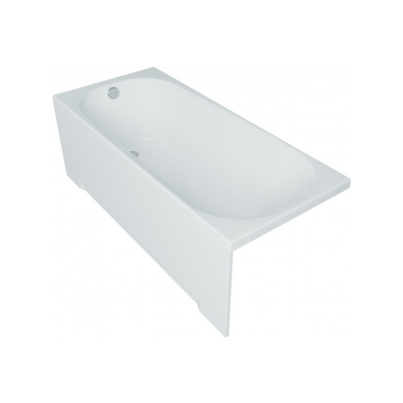 Ванна акриловая Triton Дина 170x75 (с ножками, сифоном) вид сбоку