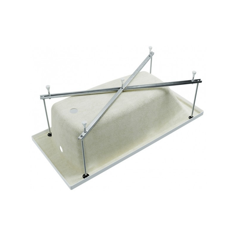 Ванна акриловая Triton Европа 150x70 (с каркасом, экраном, сифоном) вид снизу