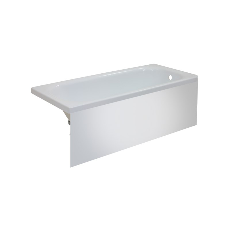 Ванна акриловая Triton Европа 170x70 (с ножками, экраном, сифоном) вид с экраном