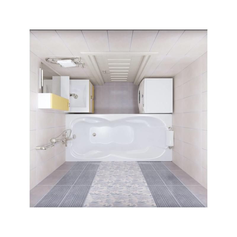 Ванна акриловая Triton Персей 190x90 (с каркасом, сифоном) в интерьере