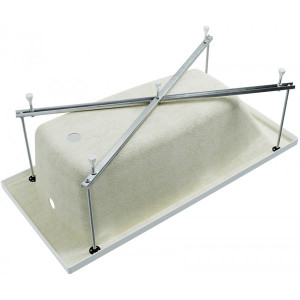 Ванна акриловая Triton Персей 190x90 (с каркасом, сифоном) вид снизу с ножками