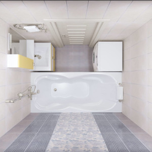 Ванна акриловая Triton Персей 190x90 (с ножками, сифоном)