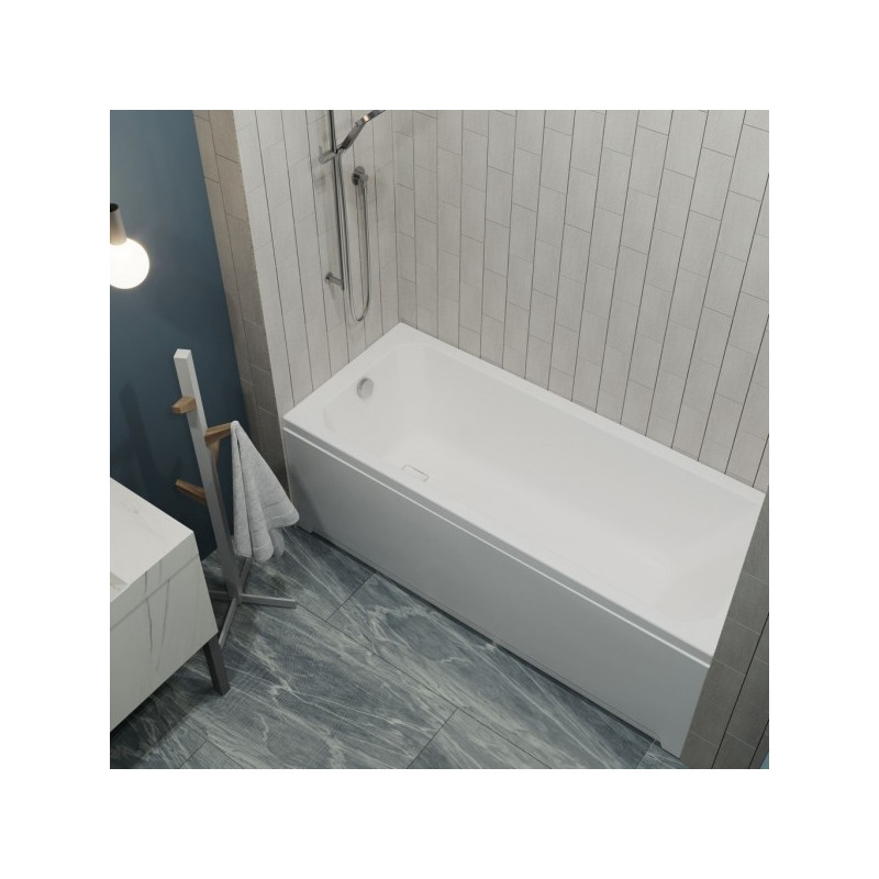 Ванна акриловая Triton Прага 170x70 (с ножками, сифоном, 2 экранами) в интерьере