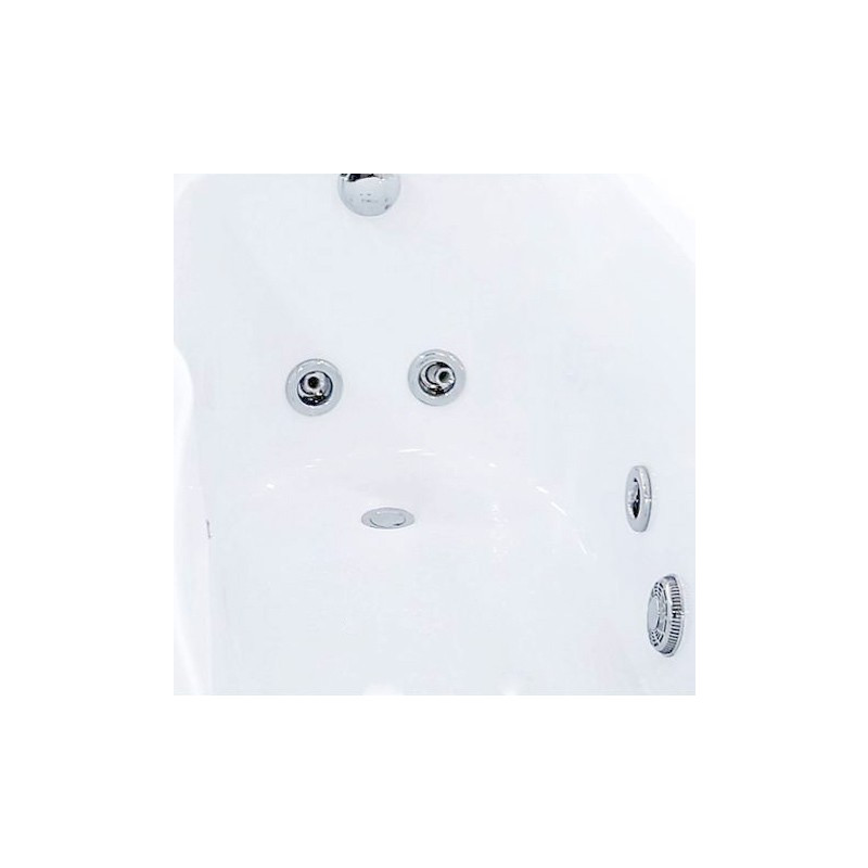 Ванна акриловая Triton Аура Стандарт Flat 150x70 (с краном-переключателем, гидромассажем) форсунки