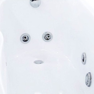 Ванна акриловая Triton Аура Стандарт Flat 150x70 (с краном-переключателем, гидромассажем) форсунки