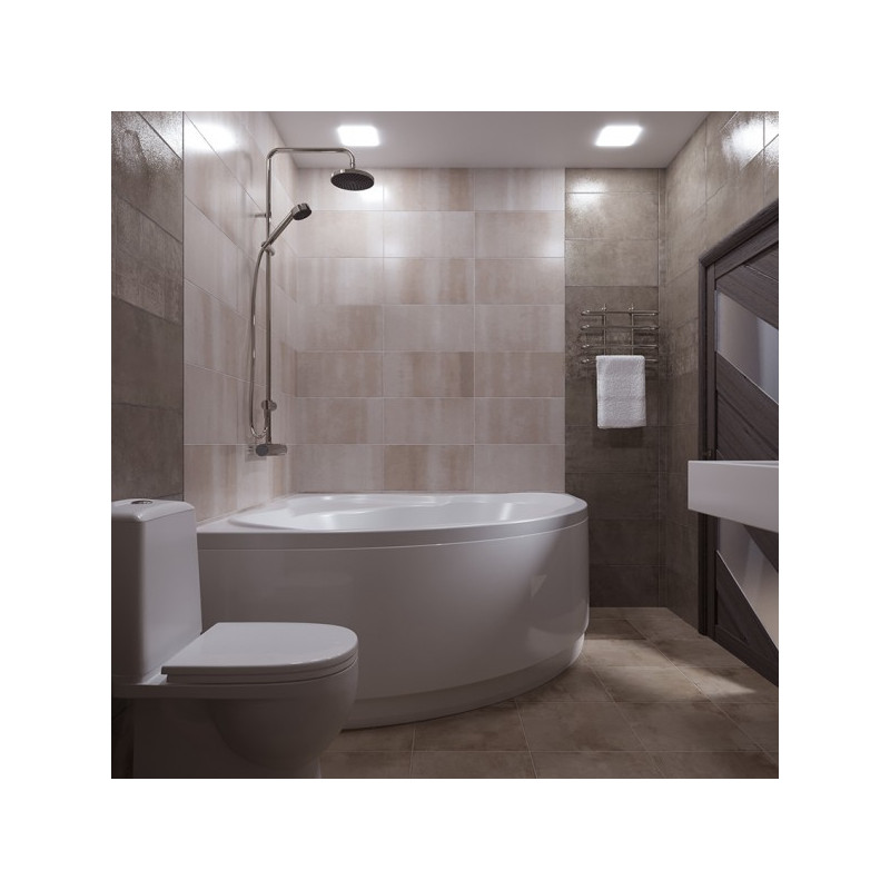 Ванна акриловая Triton Грация Базовая Flat 140x140 (с гидромассажем) в интерьере