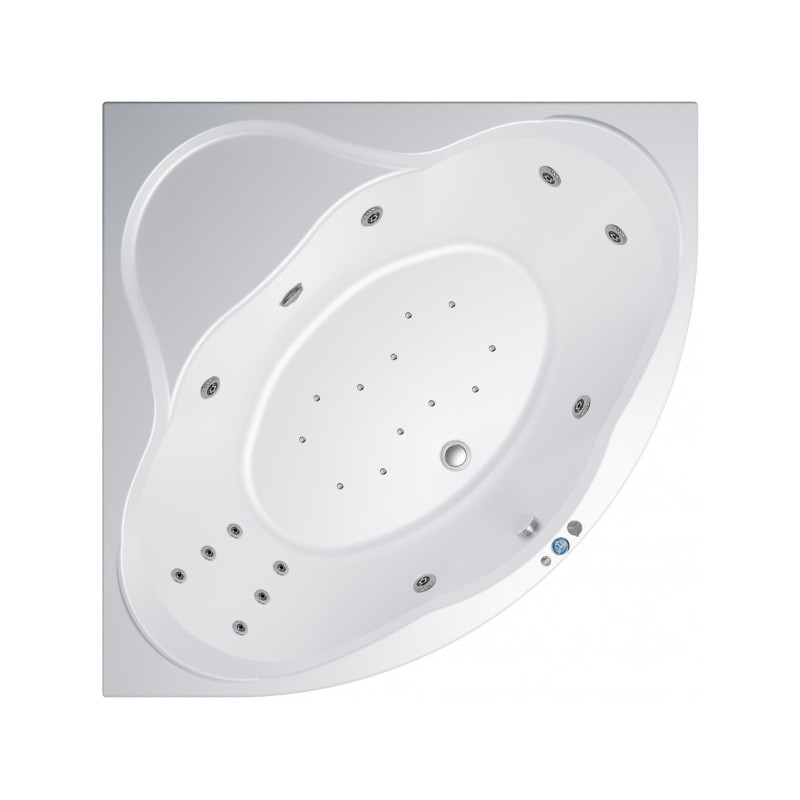 Ванна акриловая Triton Грация Люкс Flat 140x140 (с краном-переключателем, гидромассажем и аэромассажем)