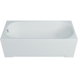 Ванна акриловая Triton Дина Стандарт Flat 170x75 (с краном-переключателем, гидромассажем) вид сбоку