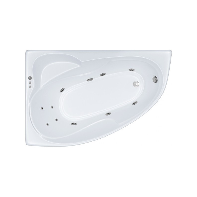 Ванна акриловая Triton Кайли Стандарт Flat 150x100 R (с краном-переключателем, гидромассажем)