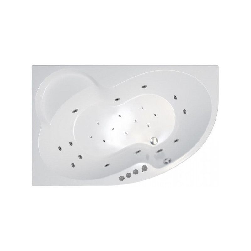 Ванна акриловая Triton Мари Люкс Flat 170x110 R (с краном-переключателем, гидромассажем и аэромассажем)