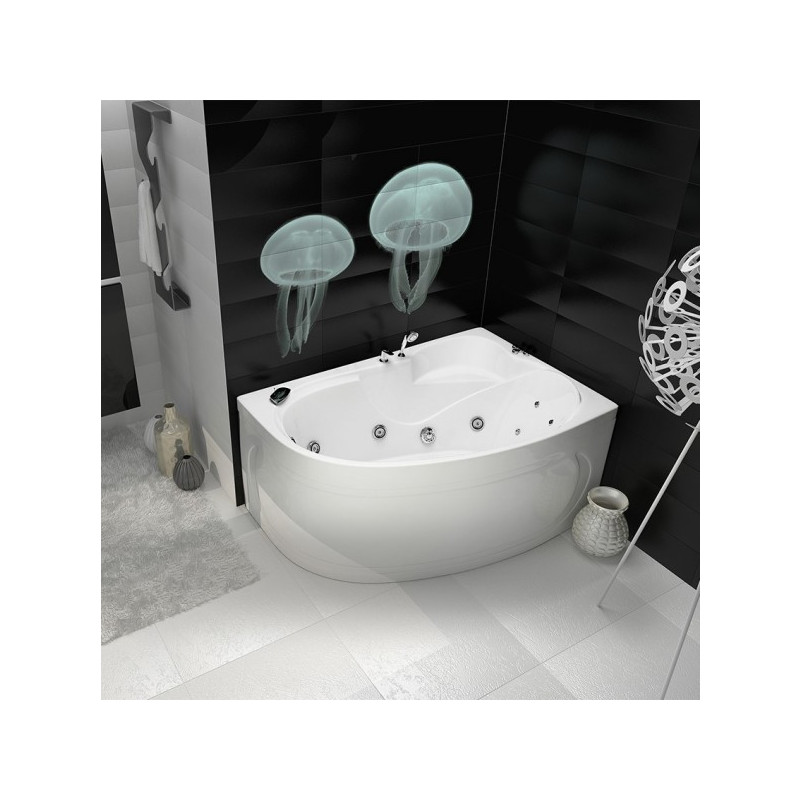 Ванна акриловая Triton Николь Стандарт Flat 160x100 L (с краном-переключателем, гидромассажем) в интерьере