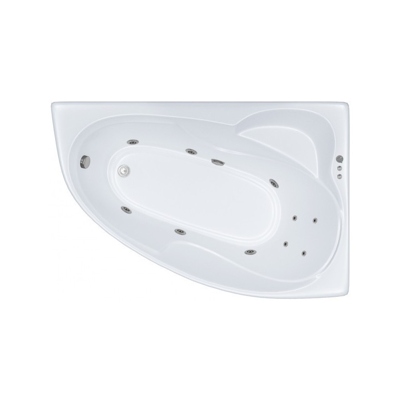 Ванна акриловая Triton Николь Стандарт Flat 160x100 L (с краном-переключателем, гидромассажем)