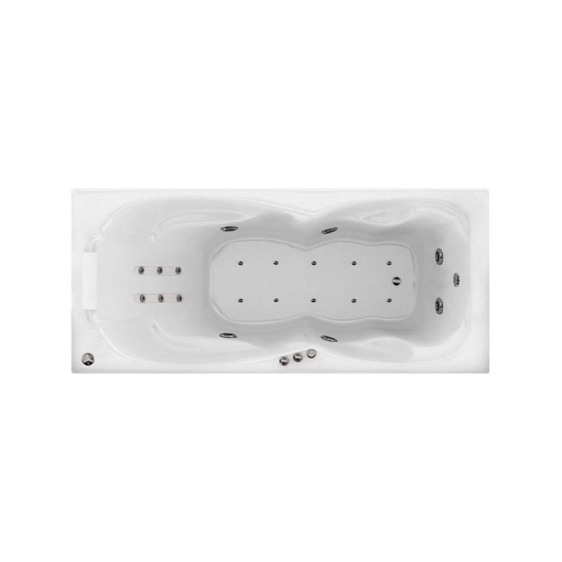 Ванна акриловая Triton Персей Люкс Flat 190x90 (с краном-переключателем, гидромассажем и аэромассажем)