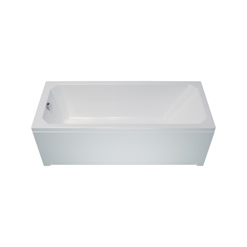 Ванна акриловая Triton Прага Стандарт 150x70 Flat (с краном-переключателем, гидромассажем) вид сбоку