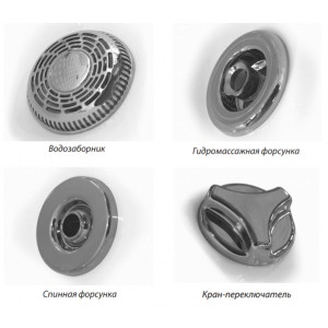 Ванна акриловая Triton Прага Стандарт Flat 180x80 (с краном-переключателем, гидромассажем) форсунки