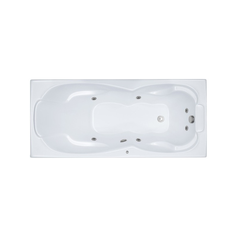 Ванна акриловая Triton Цезарь Базовая Flat 180x80 (с гидромассажем)
