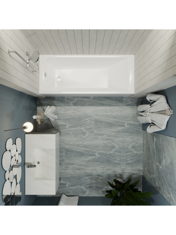 Ванна акриловая 1Acreal Тори150x70 вид сверху