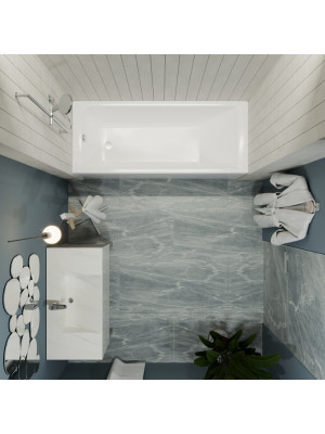 Ванна акриловая 1Acreal Тори150x70 вид сверху