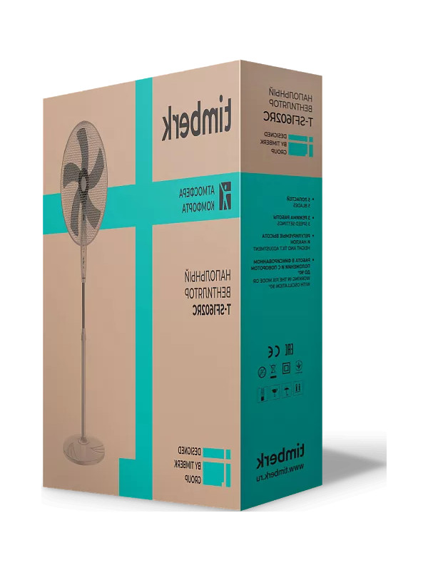 Напольный вентилятор Timberk T-SF1602RC упаковка