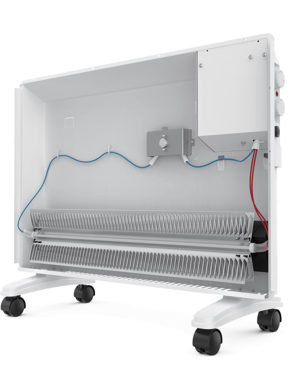 Конвектор BCPT-2000 KM вид сзади и сбоку механизм обогрева