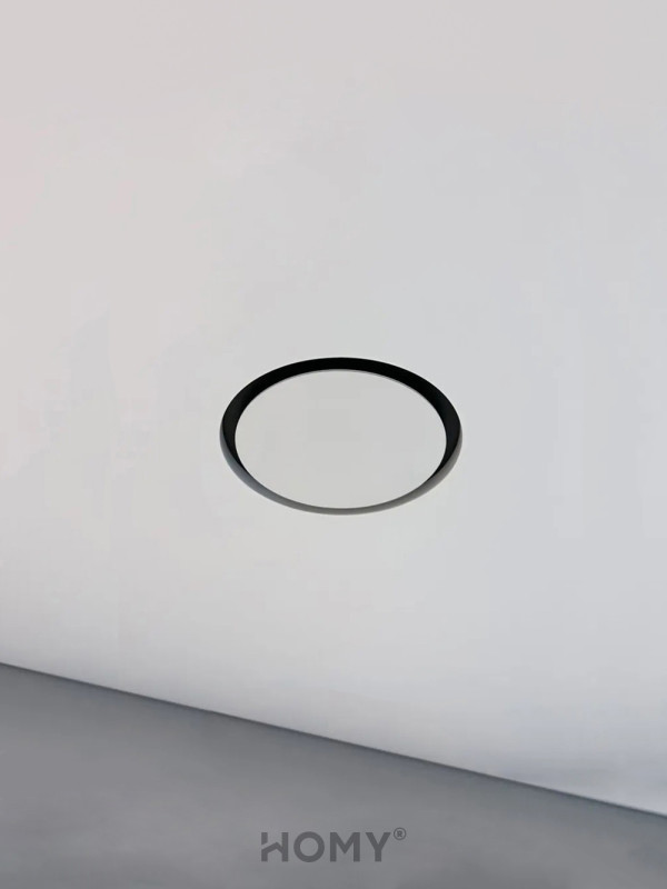 Вентиляционная решетка теневая с вентилятором и регулировкой воздуха HOMY AIR Круглый A100WRS (d150) белый в интерьере