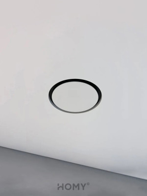 Вентиляционная решетка теневая с вентилятором и регулировкой воздуха HOMY AIR Круглый A100WRS (d150) белый в интерьере