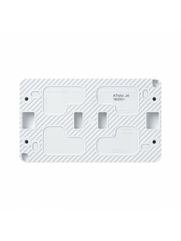 Розетка Systeme Electric AtlasDesign Profi54 ATN сзади540126 белый